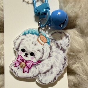 Bichon Frisé Keychain Charm